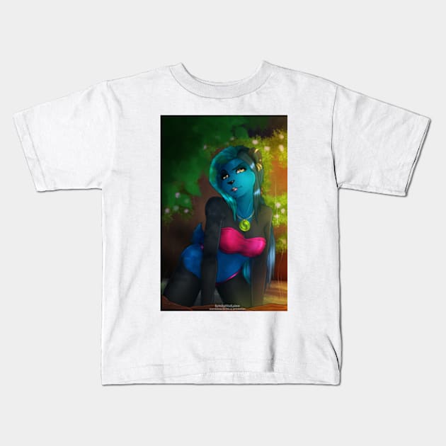 Jordyn - Hot Spring Kids T-Shirt by KeishaMaKainn